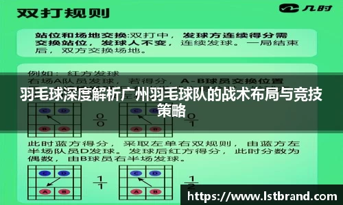 羽毛球深度解析广州羽毛球队的战术布局与竞技策略